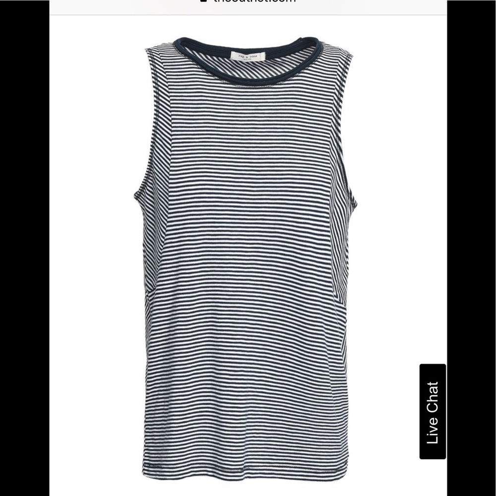 Rag and bone striped tank top